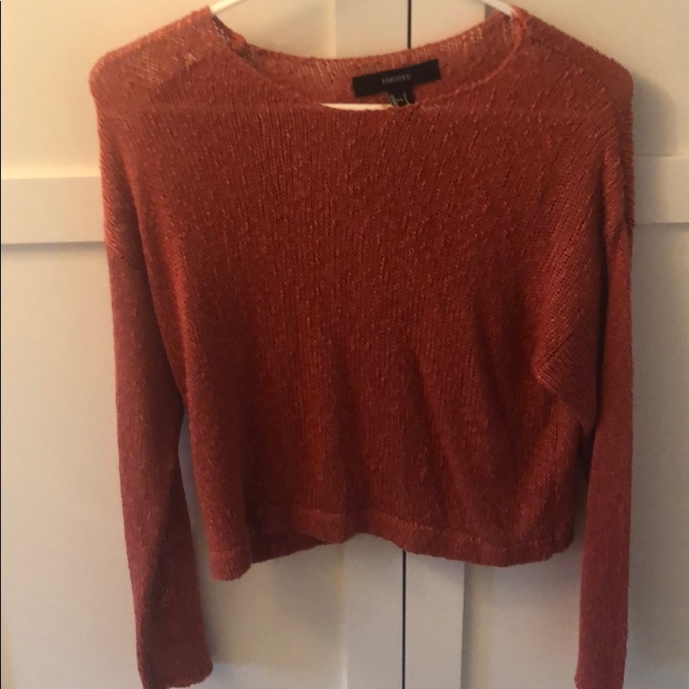 Red Knit Forever 21 Sweater